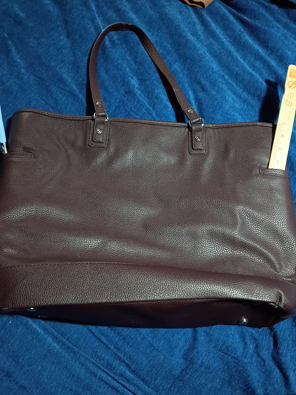 Jewel By Thirty-one Dark Purple (Mauve?) Pebbled Tote